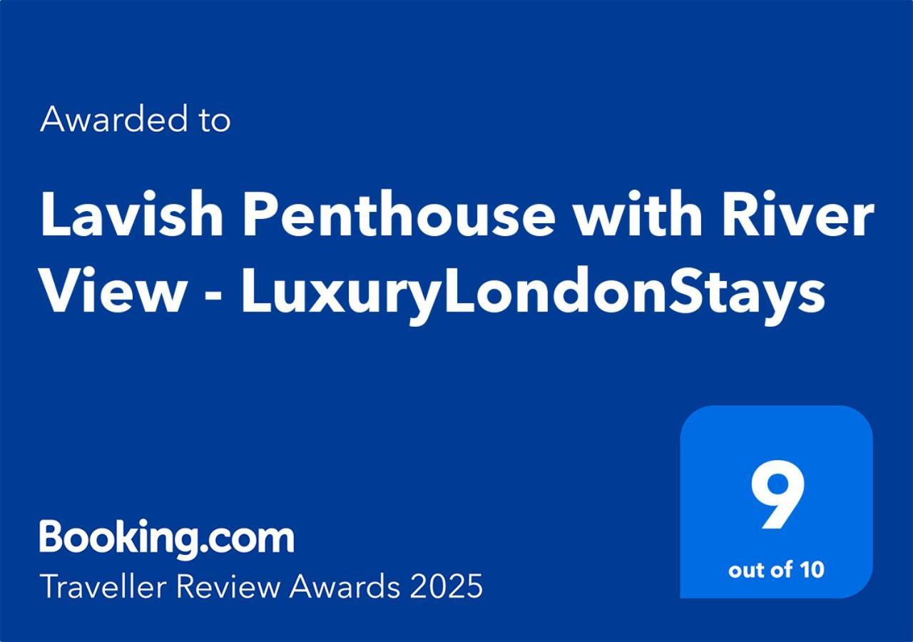 Lavish Penthouse River View Fast Wifi - Luxurylondonstays Buitenkant foto